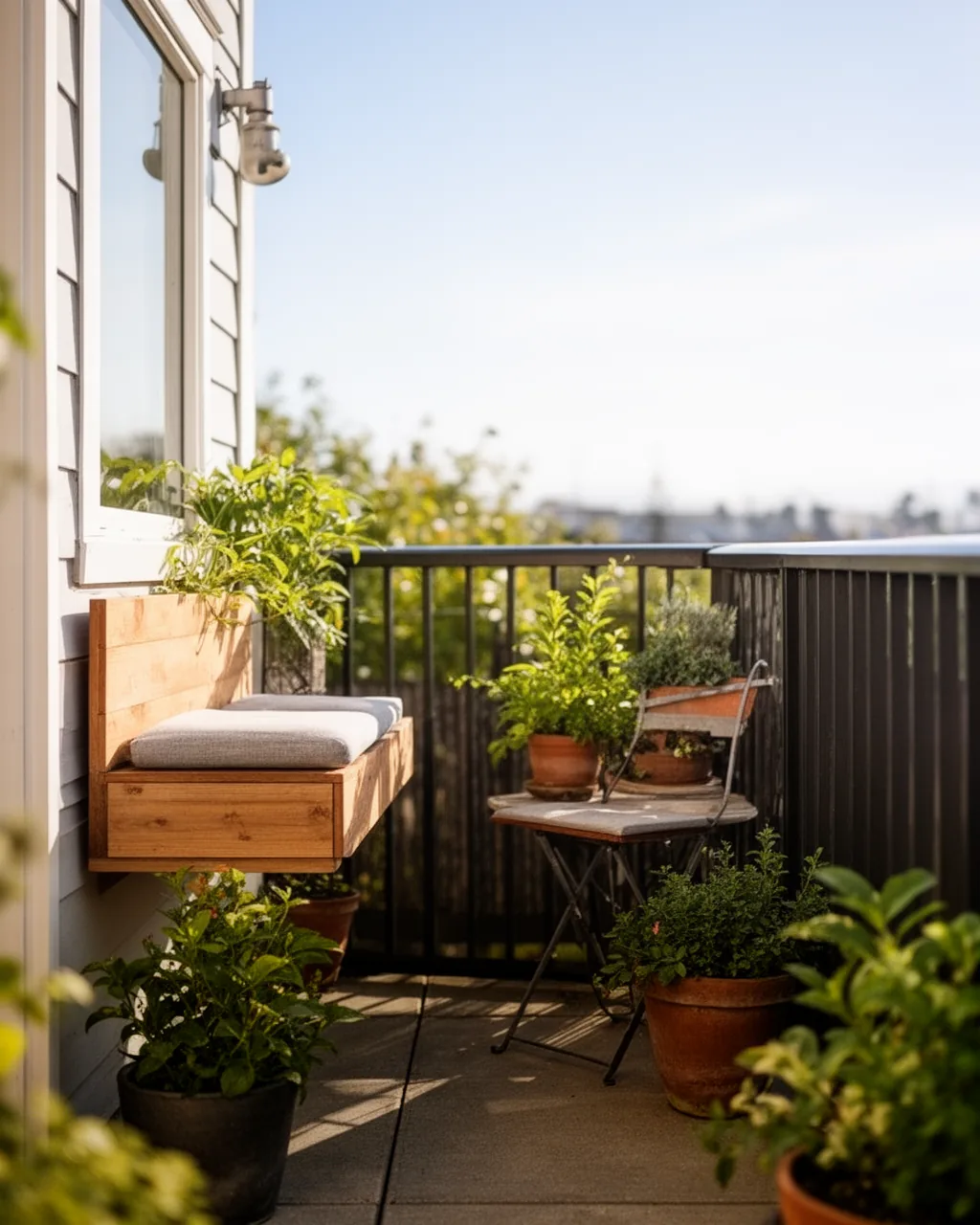 Floating bench perch