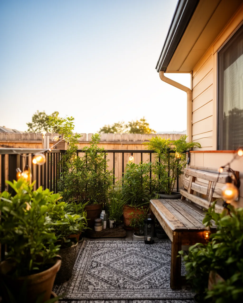 Finished patio scene