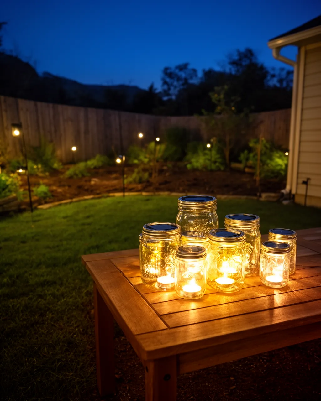 Mason jar lanterns