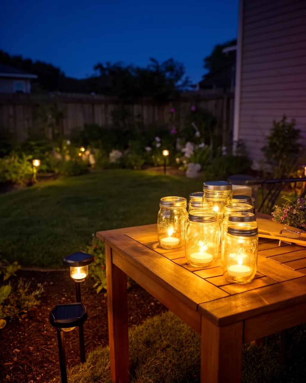 Jar table lanterns