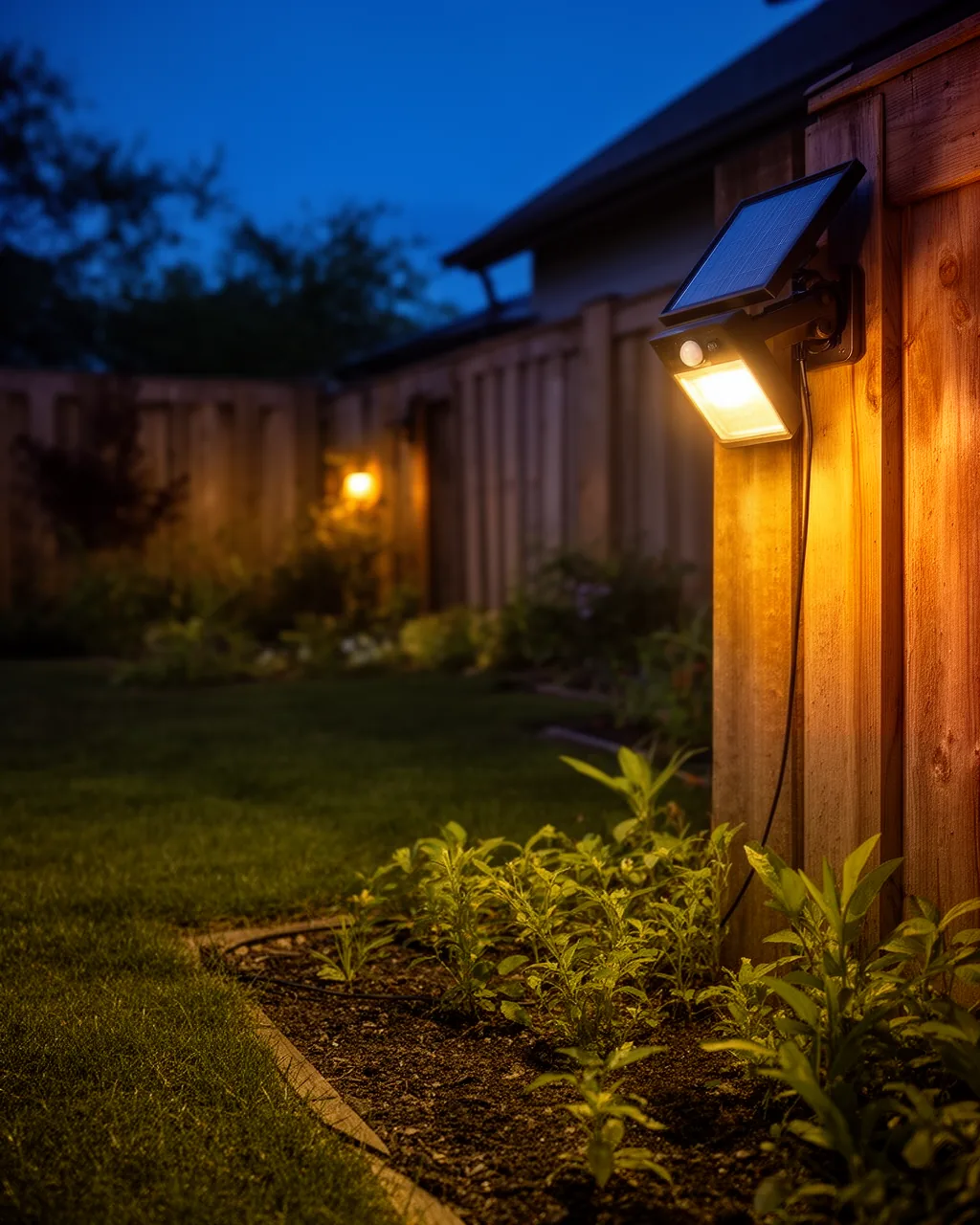 Fence motion light