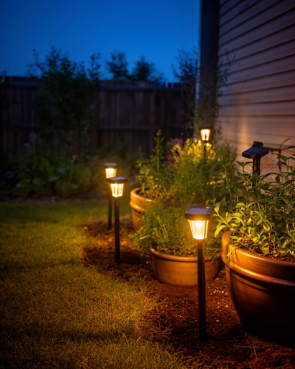 Glowing planters
