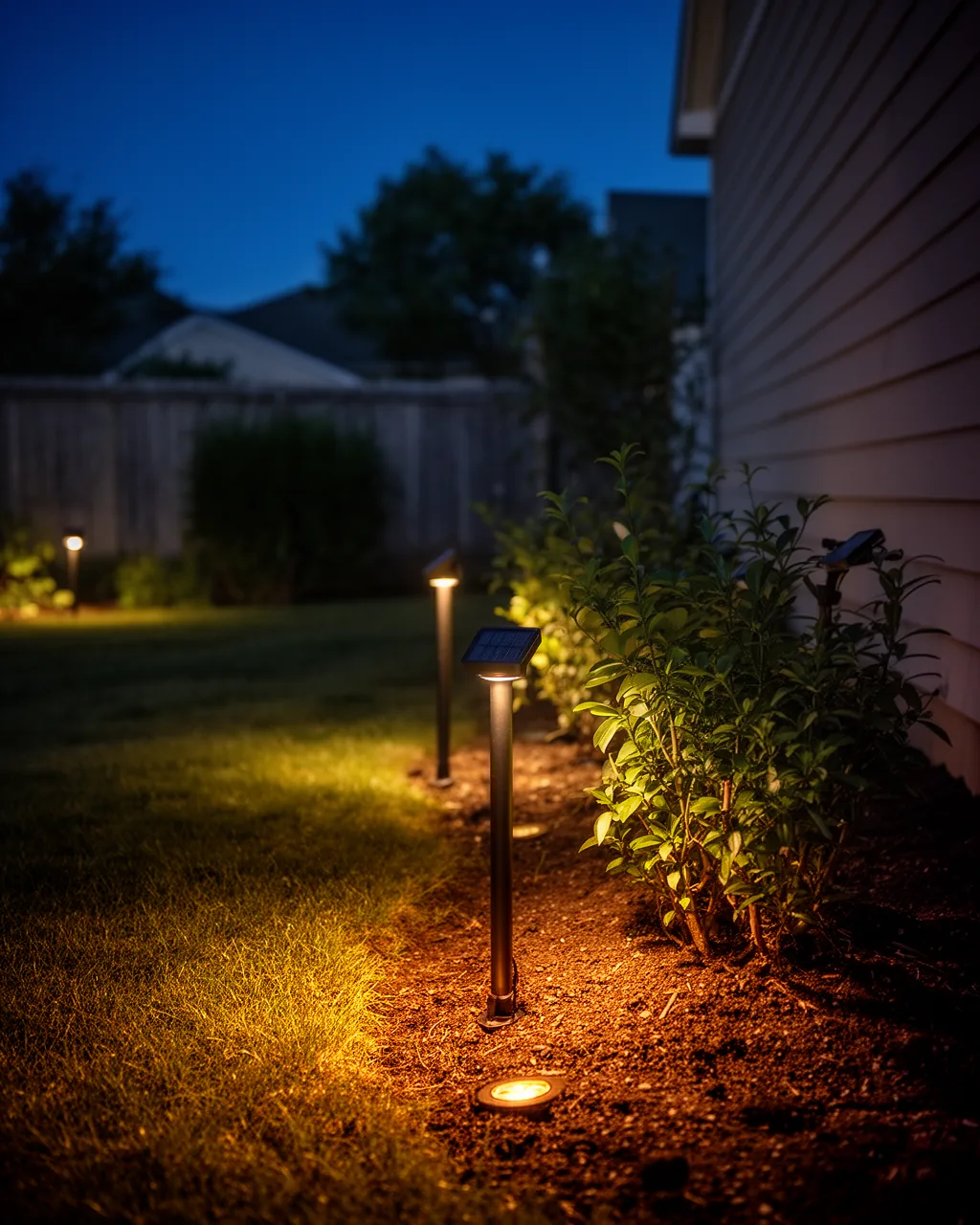 Hidden well lights