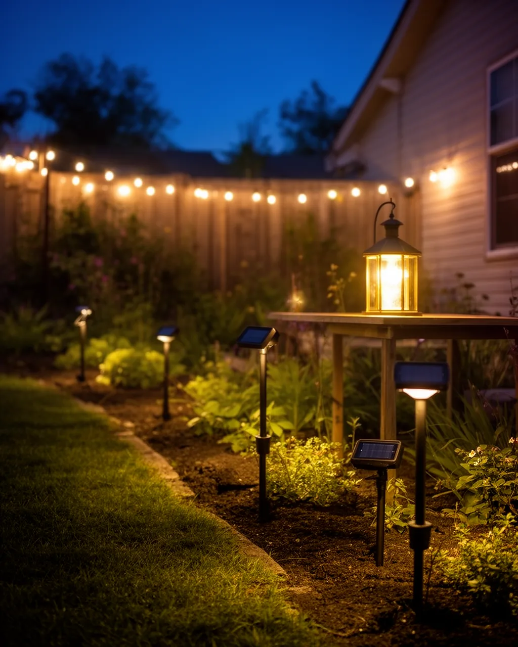 Layered garden glow