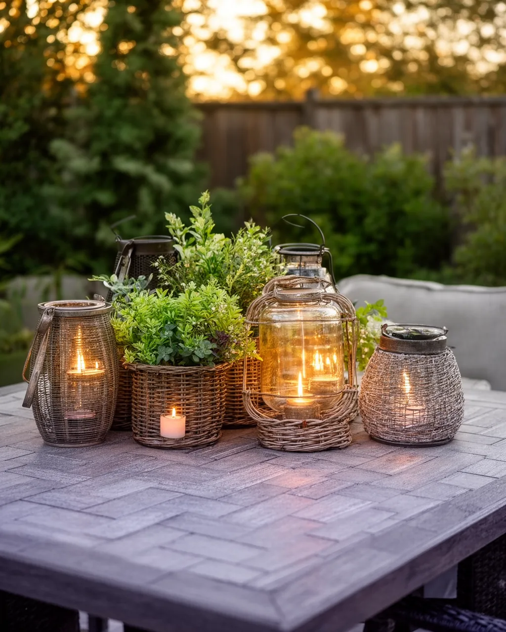 Mixed-texture lanterns