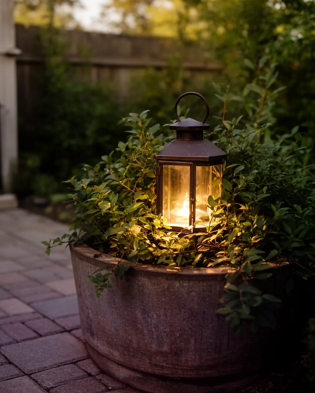 Planter glow-from-within