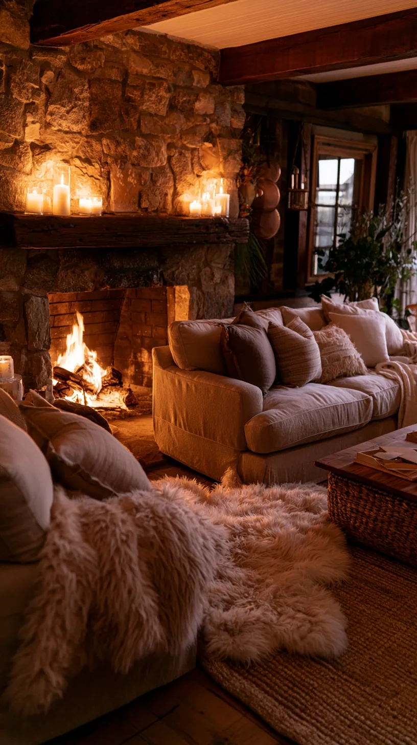 beige couch with earthy clay, olive and warm brown accents, photo 3 of 4