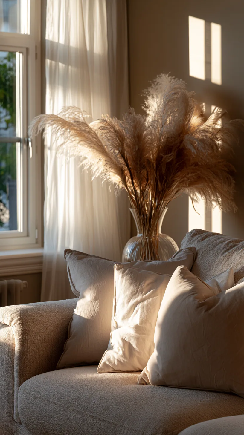 beige couch against a warm greige painted wall, photo 2 of 4