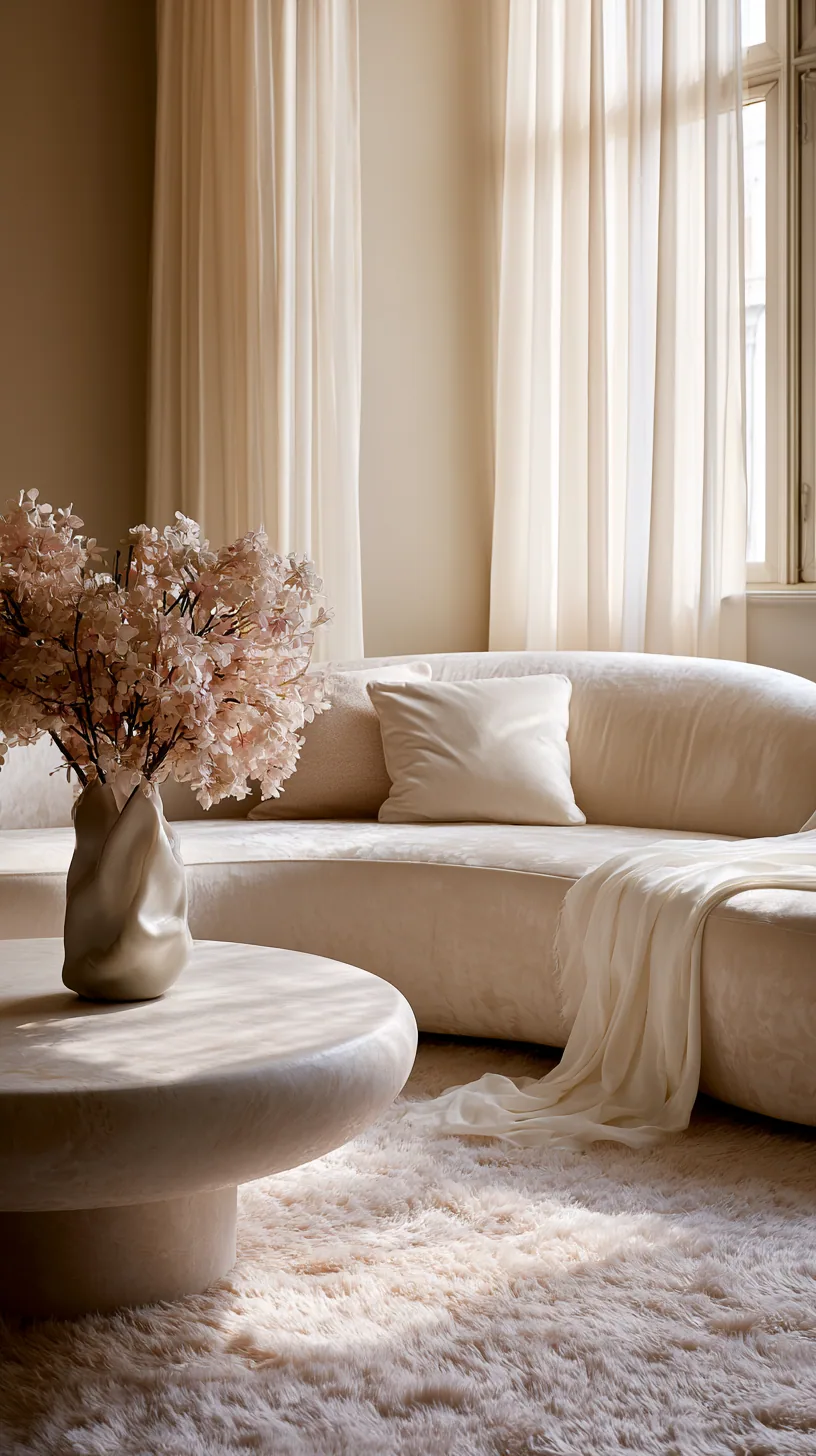 styled coffee table in front of a beige couch, photo 1 of 4