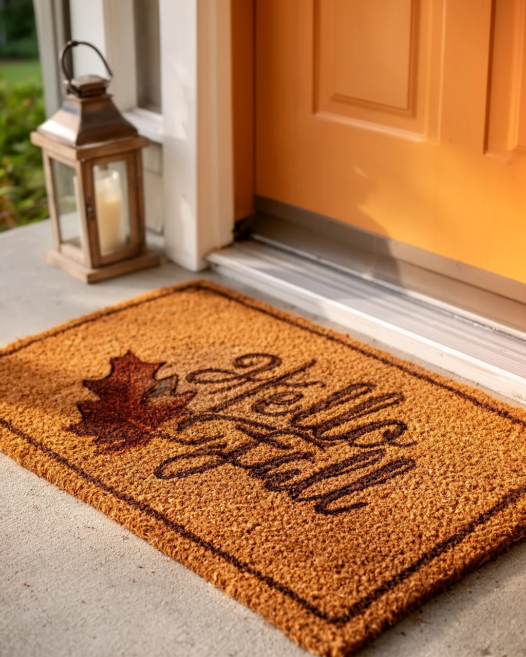 Hello Fall welcome mat