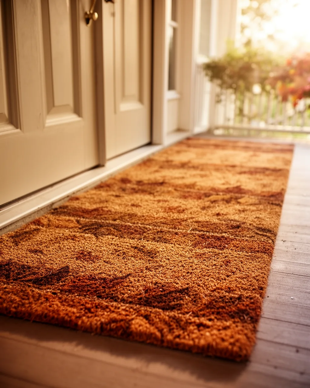 Extra-long doormat for double doors