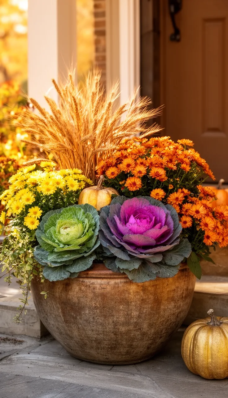 Thanksgiving-ready harvest planter for the whole season
