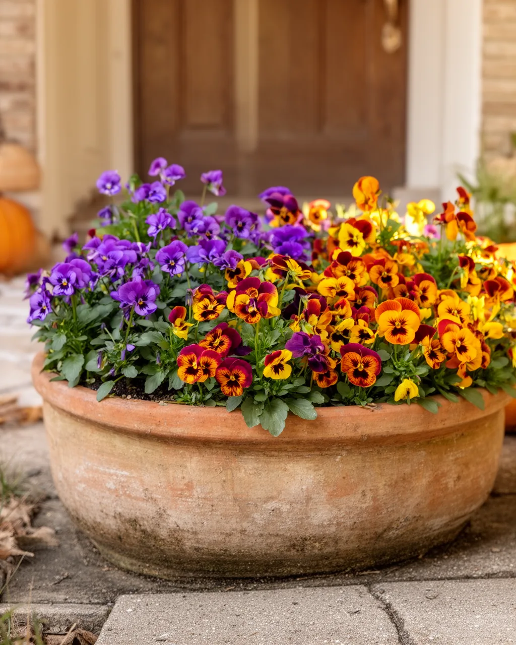 Pansy and viola planter