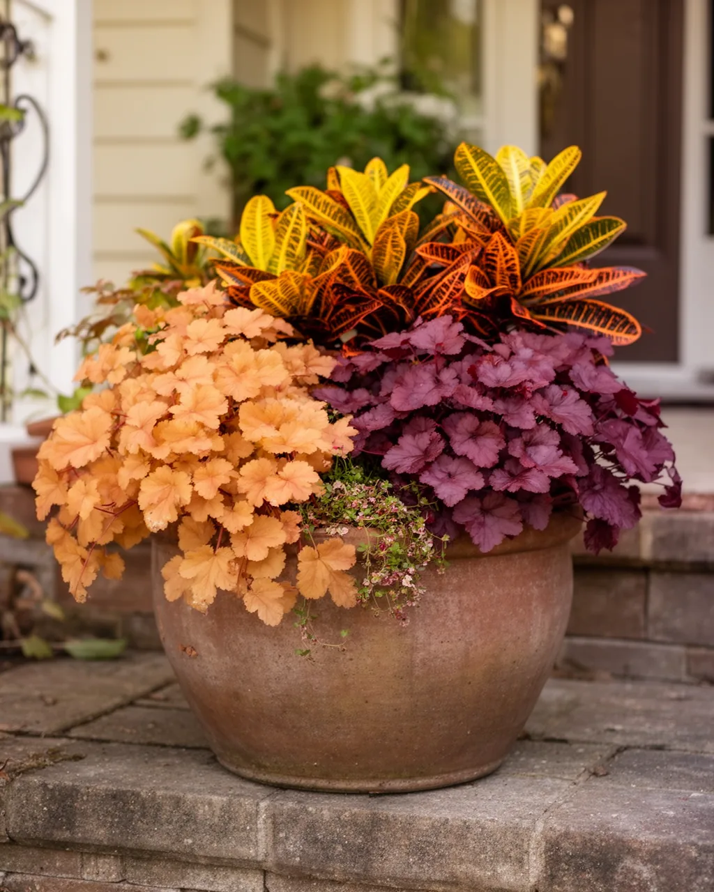Warm foliage planter