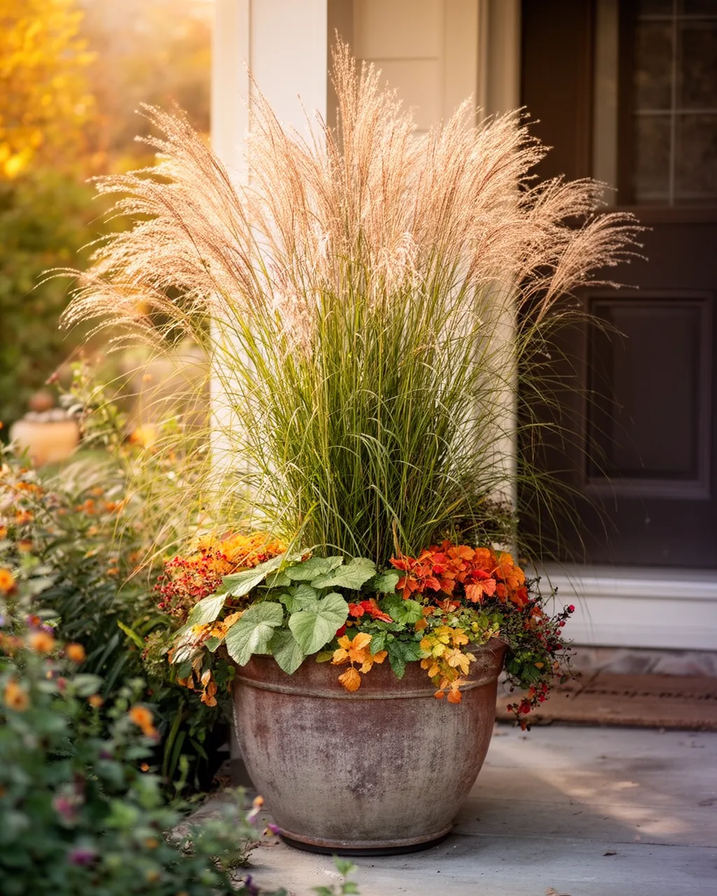 Ornamental grass planter