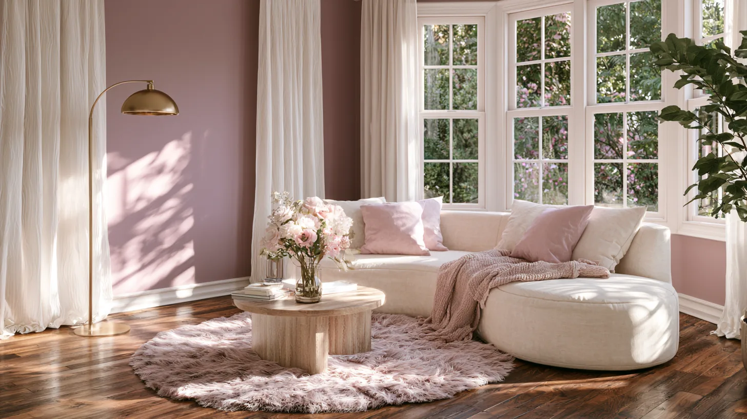 pink living room ideas featured