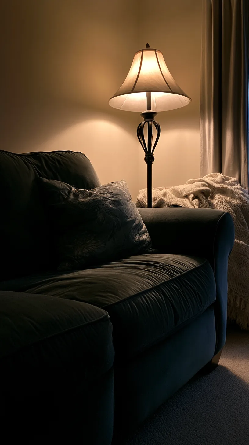 layered shades of green in pillows and plants around a dark green sofa, photo 3 of 4