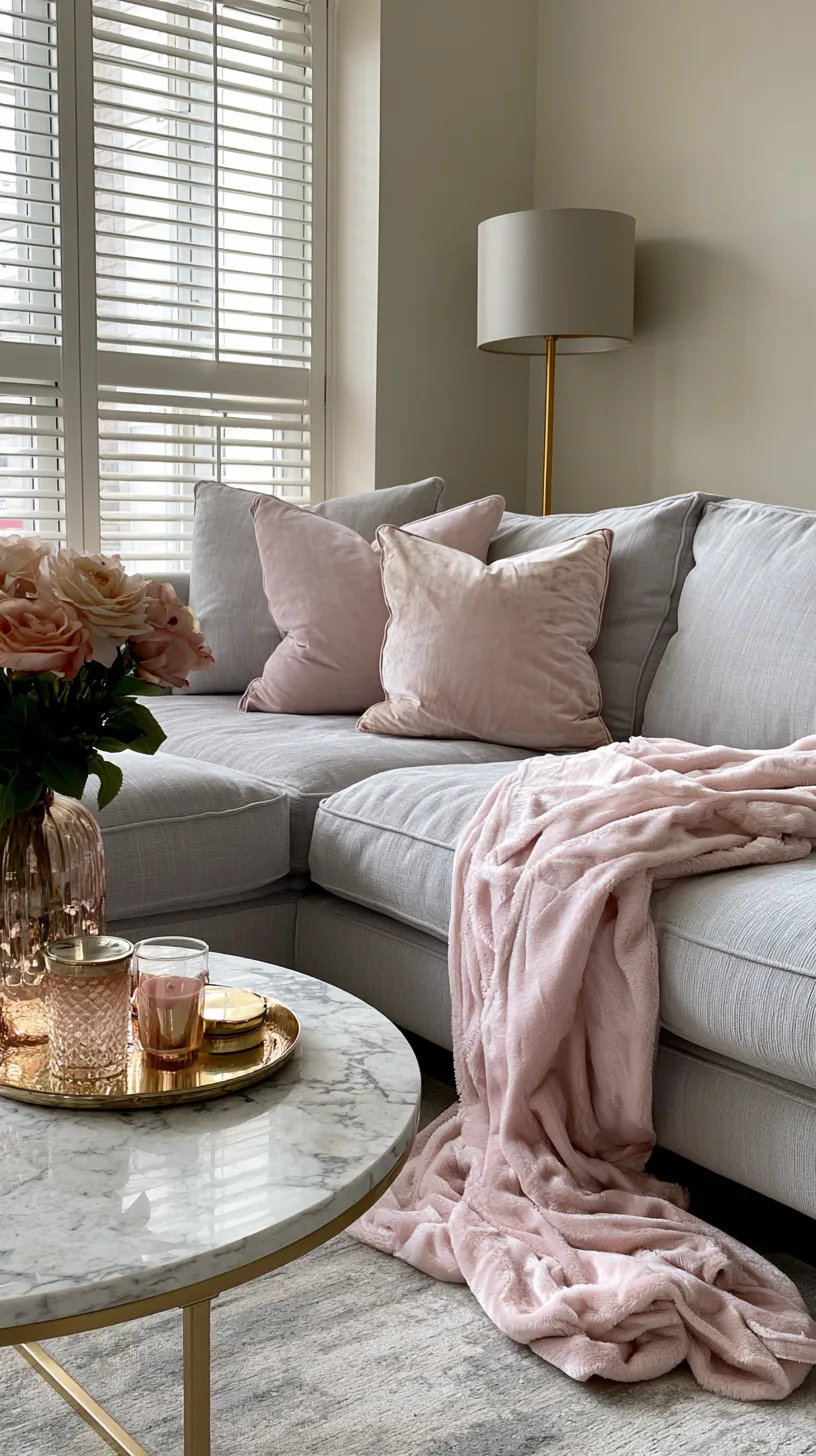 sweeten it with blush and pale grey — photo 1 of 4
